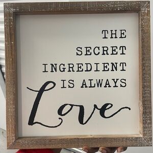 Rustic Love Quote Framed Wall Art